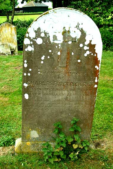 Charles Frederick Ray (1829-1908) Grave at Tannington