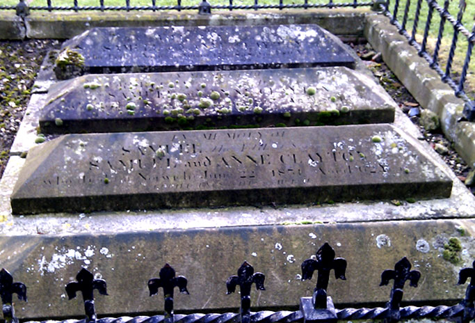 Clayton family memorials and graves