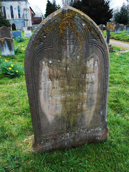 James Cutts gravestone