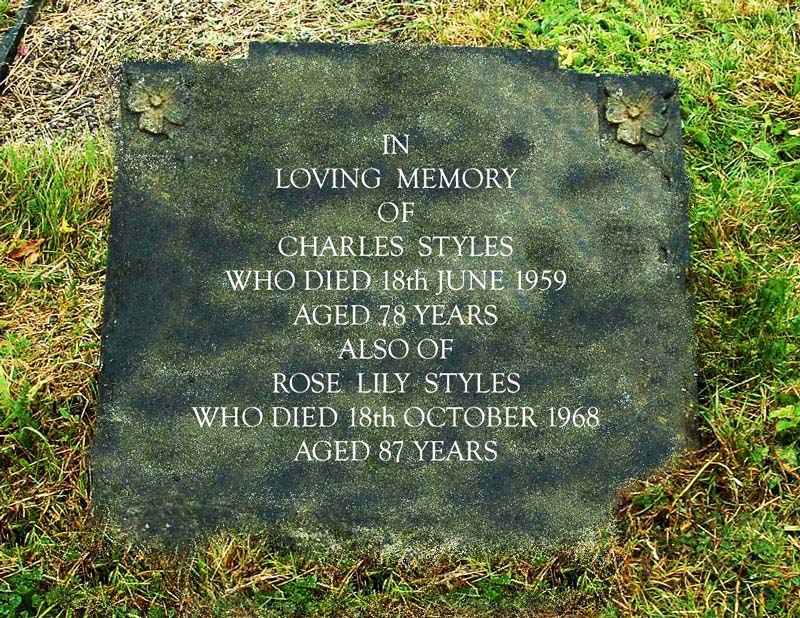 Charles and Rose Styles gravestone