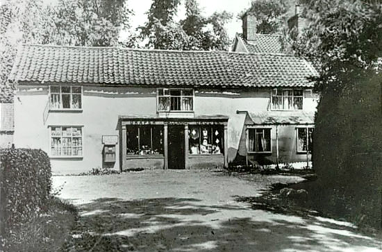 Grocery, Drapers and Post Office at Worlingworth c1830.